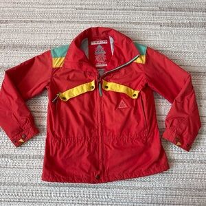 Vintage Sportswear of Sweden SOS Ski Snow Jacket Men's Red Pockets Size 36 Retro